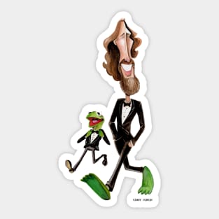 Steppin' Out with Jim and Kermit Sticker